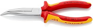 Knipex Szczypce tnące półokrągłe (wydłużone typu bociani dziób) chromowane, izolowane zanurzeniowo wg VDE 200 mm 26 27 200