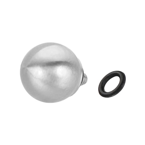 PATIKIL カメラシャッターボタン、10mmボール形状シャッターリリースボタン じゅん銅製 カメラボタン 富士フイルム XT5 XT30 XT20 XT4 XE2 XE4、シルバー