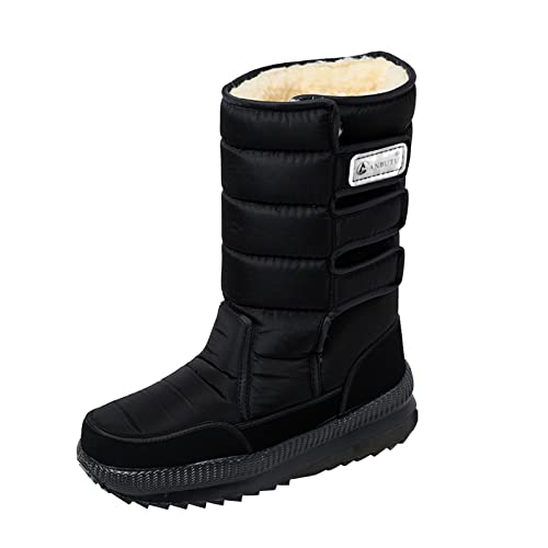 Bottes au-dessus du genou femme bottes hiver neige chaudes