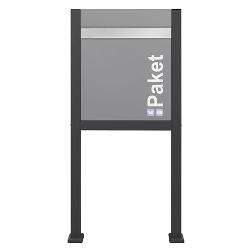 ML-Design Briefkastenständer 120,5x56,5 cm Anthrazit aus Stahl,...