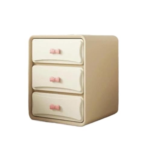 Table de chevet beige pour petit espace rangement de chambre discret - 2