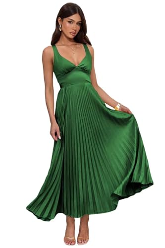 Gricharim Satin Summer Beach Formal Dress Plus Size A-Line Gorgeous