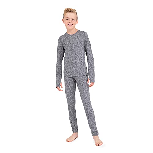 Terramar Kids Thermolater Pants Dark Grey Melange X-Small