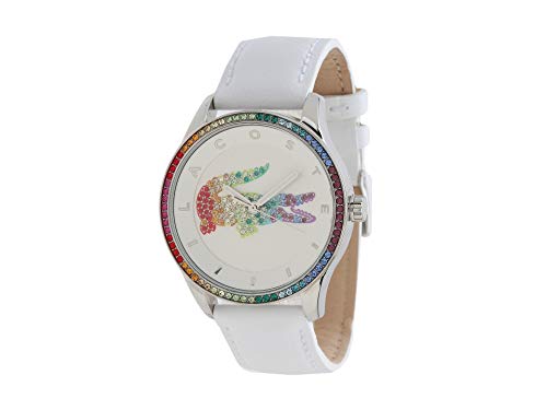 Lacoste Montre Analogique à Quartz pour Femme avec Bracelet en Cuir Argent et...