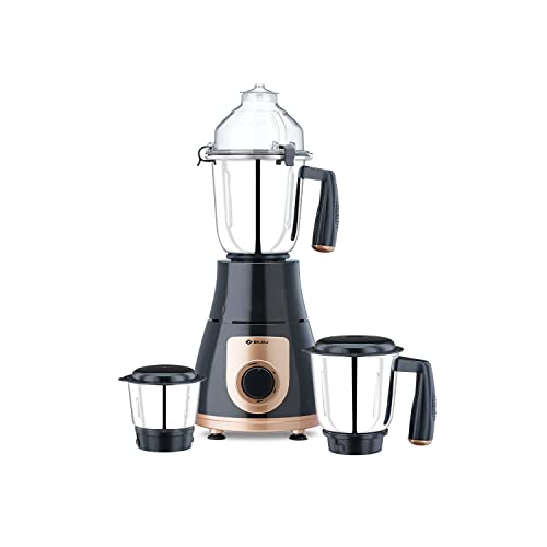Bajaj GX-3701 750W Mixer Grinder | Nutri-Pro Feature | 3 Jars | Multi-Functional Blades | 2 Yrs Warranty 【Black】