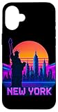 Photo Gallery new york city retro tramonto skyline vaporwave grafica custodia per iphone 16 plus Photo Gallery new york city retro tramonto skyline vaporwave grafica custodia per iphone 16 plus