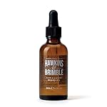 Hawkins & Brimble Beard Oil For Men Growth - Sandalwood Scent with Argan & Castor Oils, Shea Butter | Softens & Moisturizes, Promotes Healthy Beard Growth, 50ml