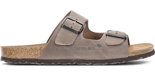 Sandale confortable INTERBIOS 9560 avec semelle anatomique en liège pour homme