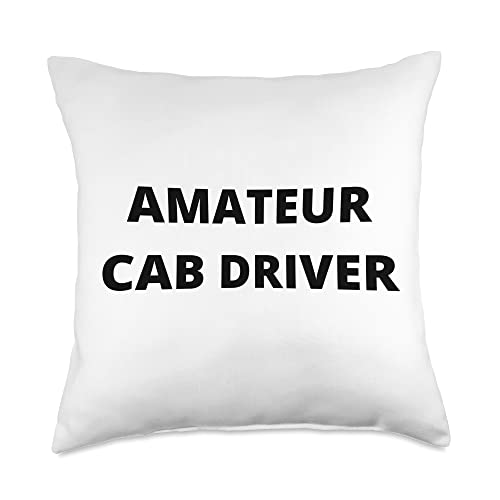 Amateur Cab Driver Ride Share Throw Pillow