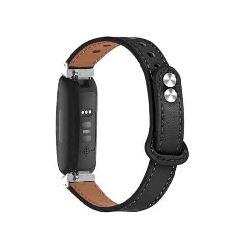 Bracelet Fitbit Inspire 2 noir en cuir pour le travail et le quotidien