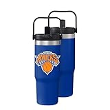 FOCO New York Knicks NBA 30 oz Solid Tumbler with Straw