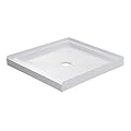 Miseno MSP-3232C 32" x 32" Shower Base with Single Threshold and Center Drain - White
