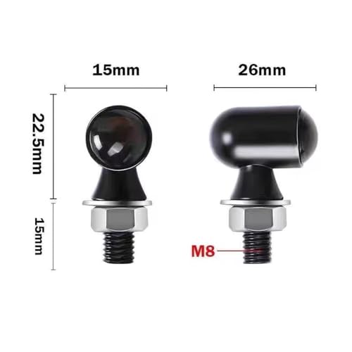 Clignotant moto LED résistant aux vibrations indicateur 12V