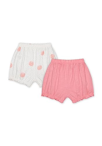 Image of Mothercare Girls Slub Floral Print Shorts - Pack of 2 206716212-P
