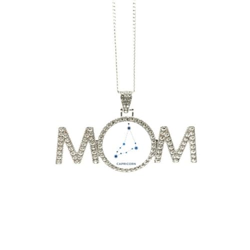 Collier signe du zodiaque Capricorne : cadeau de fête des mères idéal pour maman et grand-mère