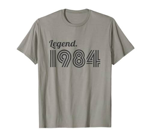 Leyenda 1984 Vintage Año de nacimiento sarcástico cumpleaños Camiseta