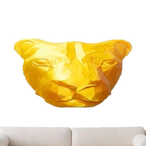 Lampe pour animaux LED Lion en résine 3D pour décoration murale du salon