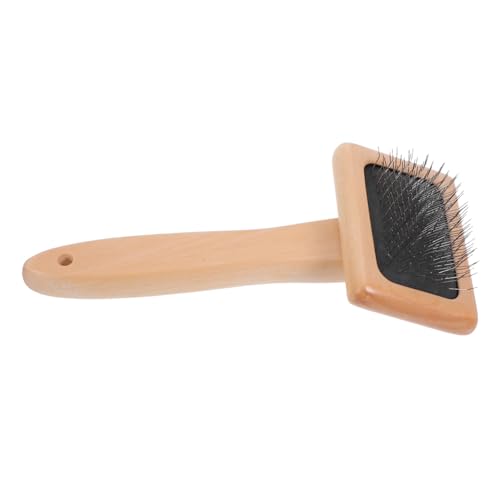 KALLORY Ergonomic Wooden Hand Carders Wool Needle Felting Tools Slicker Brush Spinning Craft Brushes