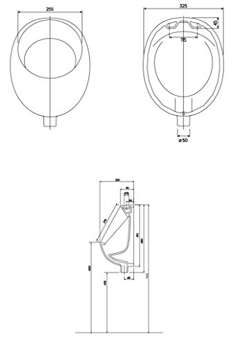 VBChome - Vasetto per orinatoio in ceramica di