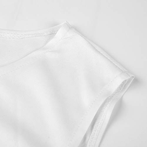 Robe d'été sans manches à rayures noires et blanches et coupe cintrée