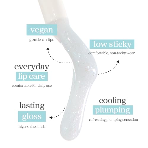 Image of NOONI Applehyacinth Lip Oil Shimmer - Plumping Clear Glossy Lip Oil