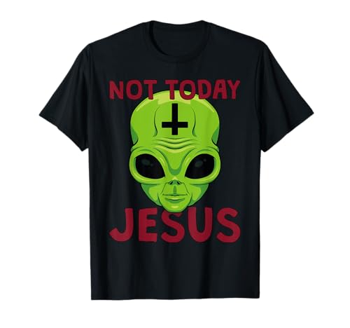 No Hoy Jesús Satánico Alien Goth Y Muerte Metal Camiseta