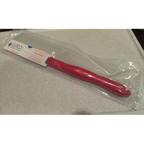 CUTCO Model 1759 RED Table Knife.................3.4” High Carbon Stainless DD serrated blade...............5”RED handle ...............in factory sealed plastic bag.