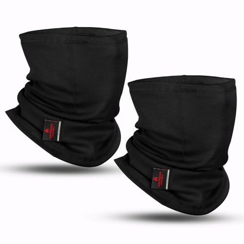 FR Face Mask For Men CATHRC2 Flame Resistant Neck Gaiter Covering 100% Cotton Arc Flash Welding Shield Protector 12CAL