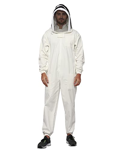 Combinaison d'abeille sans perçage avec protection épaisse en coton