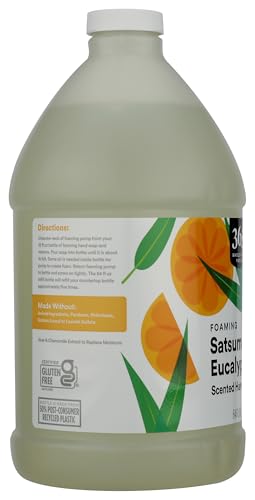 Image of 365 by Whole Foods Market, Foaming Hand Soap Refill, Satsuma & Euclyptus, 64 Fl Oz