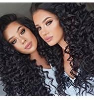 CY Hair Beauty Unprocesssed Natural Color Small Curl Lace Front Human Hair Wigs 10'-26 inch For Black Women (18 inch)