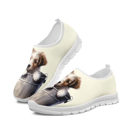 Image of Jeiento Cute Dog Women's Casual Slip On Shoes Loafers Sneakers for Women