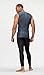 DEVOPS 3 Pack Men's Athletic Compression Shirts Sleeveless (Large, Black/Charcoal/White)