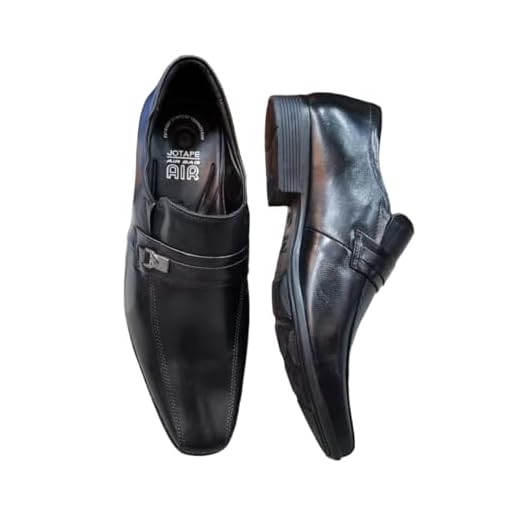 Jota Pe, SAPATO SOCIAL MASCULINO JOTAPE 77505 EM COURO COM AMORTECIMENTO Cor:Preto;Tamanho:40