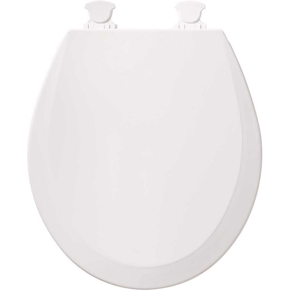 Bemis Lift-Off Round Closed Front Toilet Seat in White
