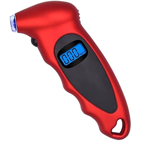 Digital Tire Pressure Gauge - Portable Digital Tire Pressure Gauge Tool For Car Motorcycle Van Truck With LCD And Backlit, 0-150PSI, Non Slip Grip Cover