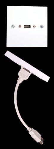 Euronetwork 1 x USB A Face Plate A Female - A Female