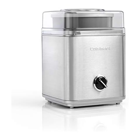 Cuisinart Ice Cream Deluxe, Pre-Freeze Ice Cream, Frozen Yoghurt and Sorbet Maker, Silver, ICE30BCU Cover