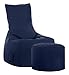 Produktbild SITTING POINT only by MAGMA Sitzsack-Set Scuba Swing + Hocker Jeansblau