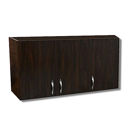 Image of SPECIALITY PANELS Door Multipurpose Storage Cabinet & Adjustable Shelf | Space Organizer | Termites Resistance | Wall Mounted for Office, Kitchen Finish (Redica Walnut, Door 3)