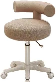 Pulley Workers Chair, Multifunctional Beauty and Hairdressing Rotating Lifting Lamb Plush Chair,Khaki