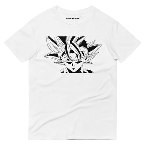 Epic Goku Ultra Instinct T-Shirt – Dragon Ball Power Anime Warrior, Collectible Design, Unique Style, Graphic Tee White