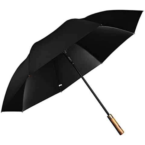 Kung Fu Smith Windproof Golf Umbrella with Wooden Handle Cover