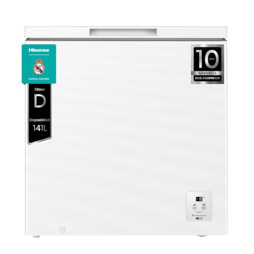 Hisense FT200N1AWDL - Arcón Congelador Horizontal, 198L, 86cm, Congelación 360°, Congelador Convertible, Control Electrónico de Temperatura, Freezer Protect, Goma de Puerta Antibacteria, Blanco