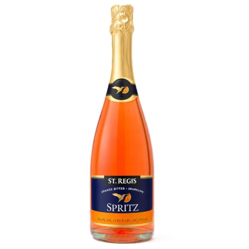 Image of ST. REGIS Non-Alcoholic Orange Spritz Beverage, 25.4 fl oz, Low Calorie, Low Sugar, Orange Bitter Sweet, Product of Spain