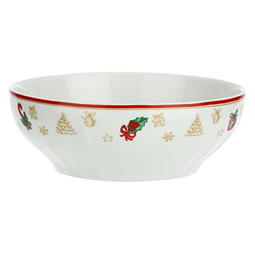 La Porcelana Blanca - Juego de 6 ensaladeras Christmas Edition