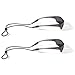 Croakies Terra System Adjustable Eyewear Retainer XL End Black (2-Pack)