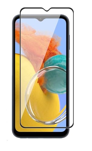 Image of HD Tempered Glass Screen Protector Compatible For Samsung Galaxy M14, A14, F14 5G With Edge To Edge Coverage And Easy Installation Kit