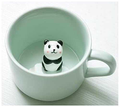 コーヒーカップ 中国 3D動物 陶器 子供用 ティー ミルク マグ 8オンス