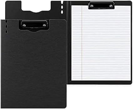 A4 Document Organizer Folder with Cover | Legal Pad Holder & Writing Clipboard for Students, Professionals, Artists | Ideal for Office & School Use (Top Clipboard)